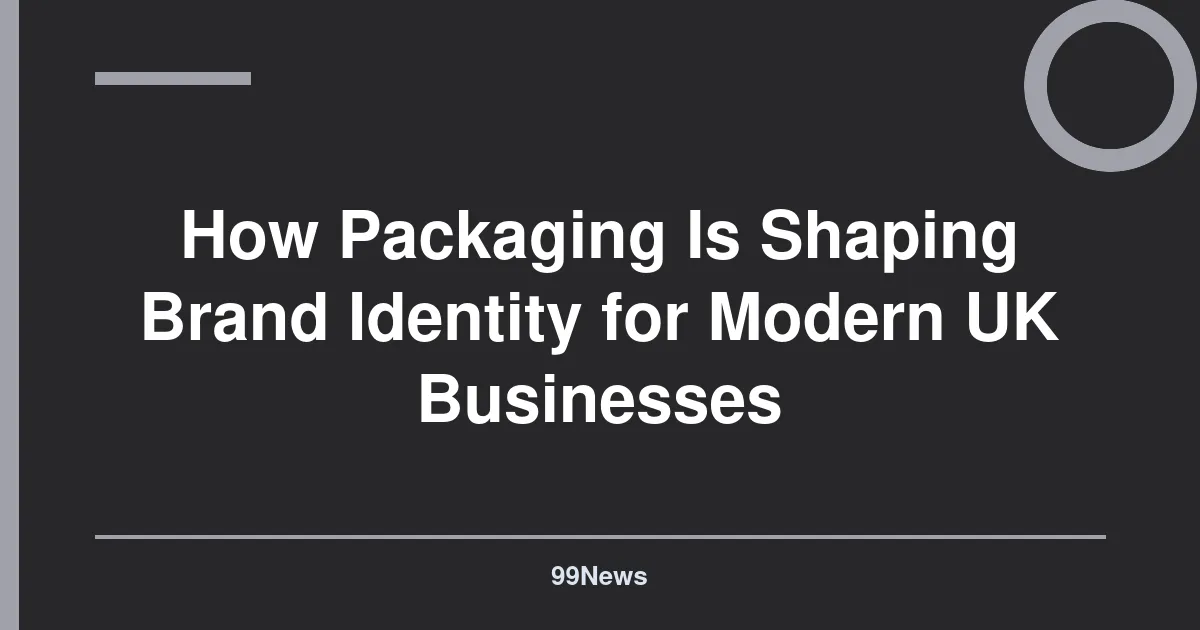 How Packaging Is Shaping Brand Identity for Modern UK Businesses